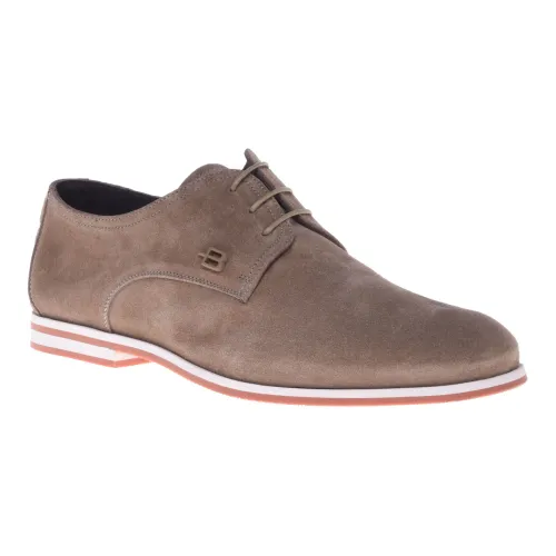 Baldinini , Lace-up in taupe suede ,Beige male, Sizes: