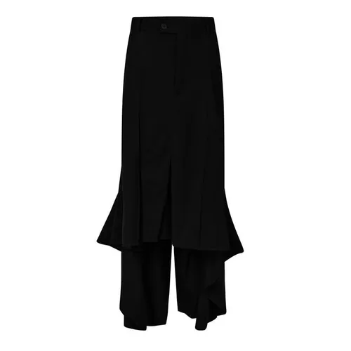 Balenciaga Bal Godet Skirt Ld41 - Black