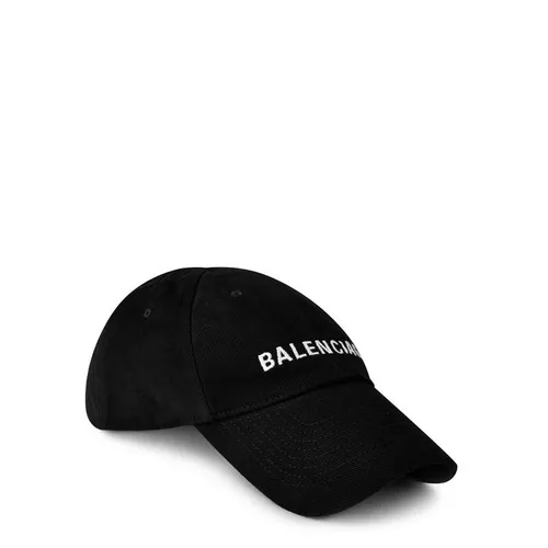 Balenciaga Bal Logo Cap Jn34 - Black