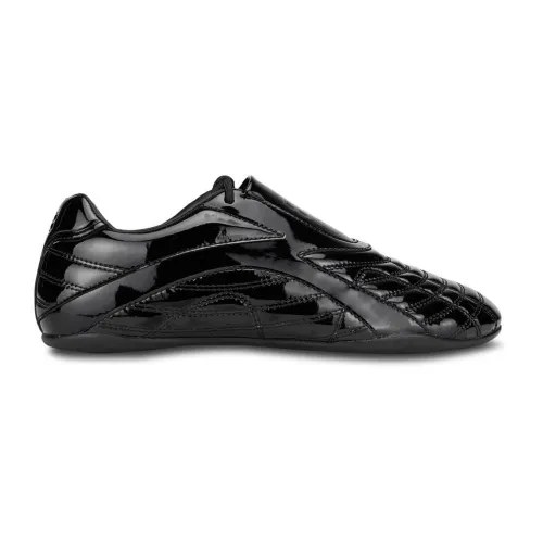 Balenciaga , Balenciaga Zen Leather Sneakers ,Black male, Sizes: