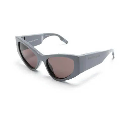 Balenciaga , Bb0300S 004 Sunglasses ,Gray female, Sizes: