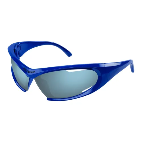 Balenciaga , Bb0318S 002 Sunglasses ,Blue unisex, Sizes: ONE