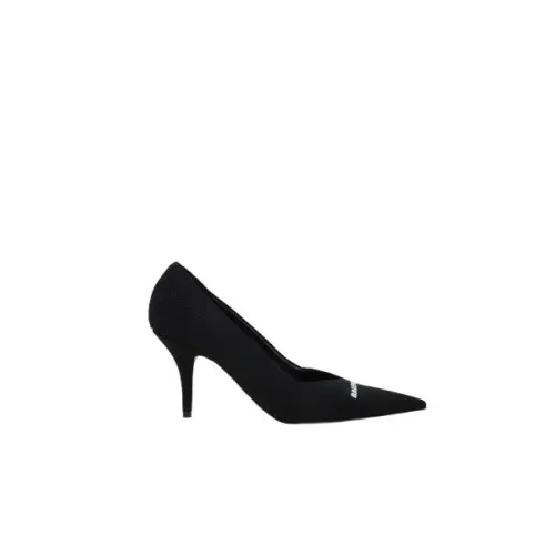 Balenciaga , Black Knit Stiletto Heels ,Black female, Sizes: