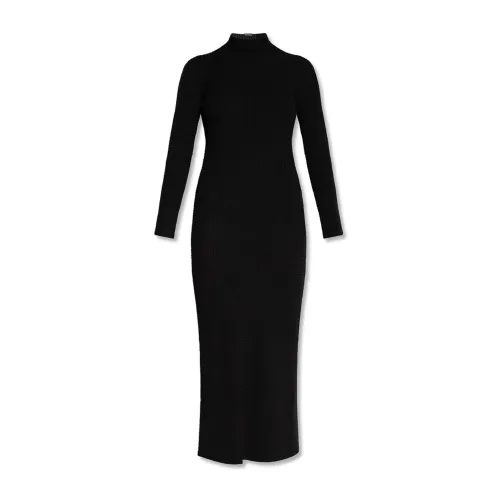 Balenciaga , Black Wool Dress - Elegant and Timeless ,Black female, Sizes: