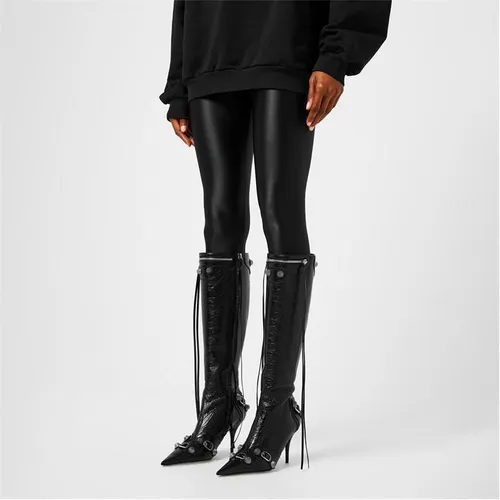BALENCIAGA Cagole Heeled Boots - Black