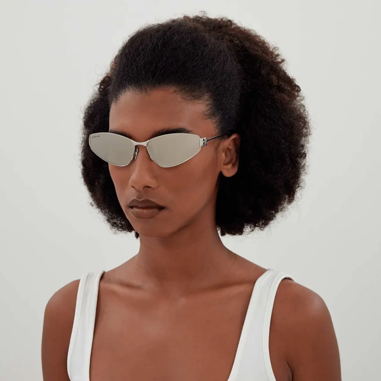 Balenciaga , Cat-eye Sunglasses Bb0335S 006 ,Gray female, Sizes: