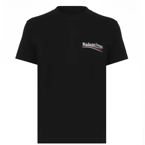 BALENCIAGA Children'S Political T Shirt - Black