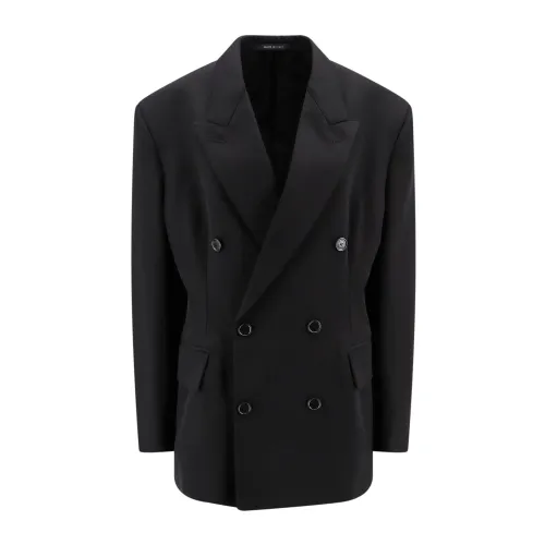Balenciaga , Cinched Wool Blazer ,Black female, Sizes: