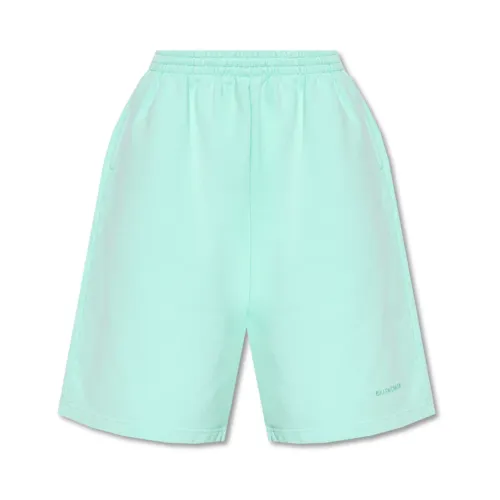 Balenciaga , Cotton Shorts ,Green female, Sizes: