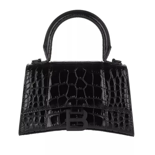 Balenciaga Crossbody Bags - Hourglass Top Handle XS Shoulder Bag - black - Crossbody Bags for ladies