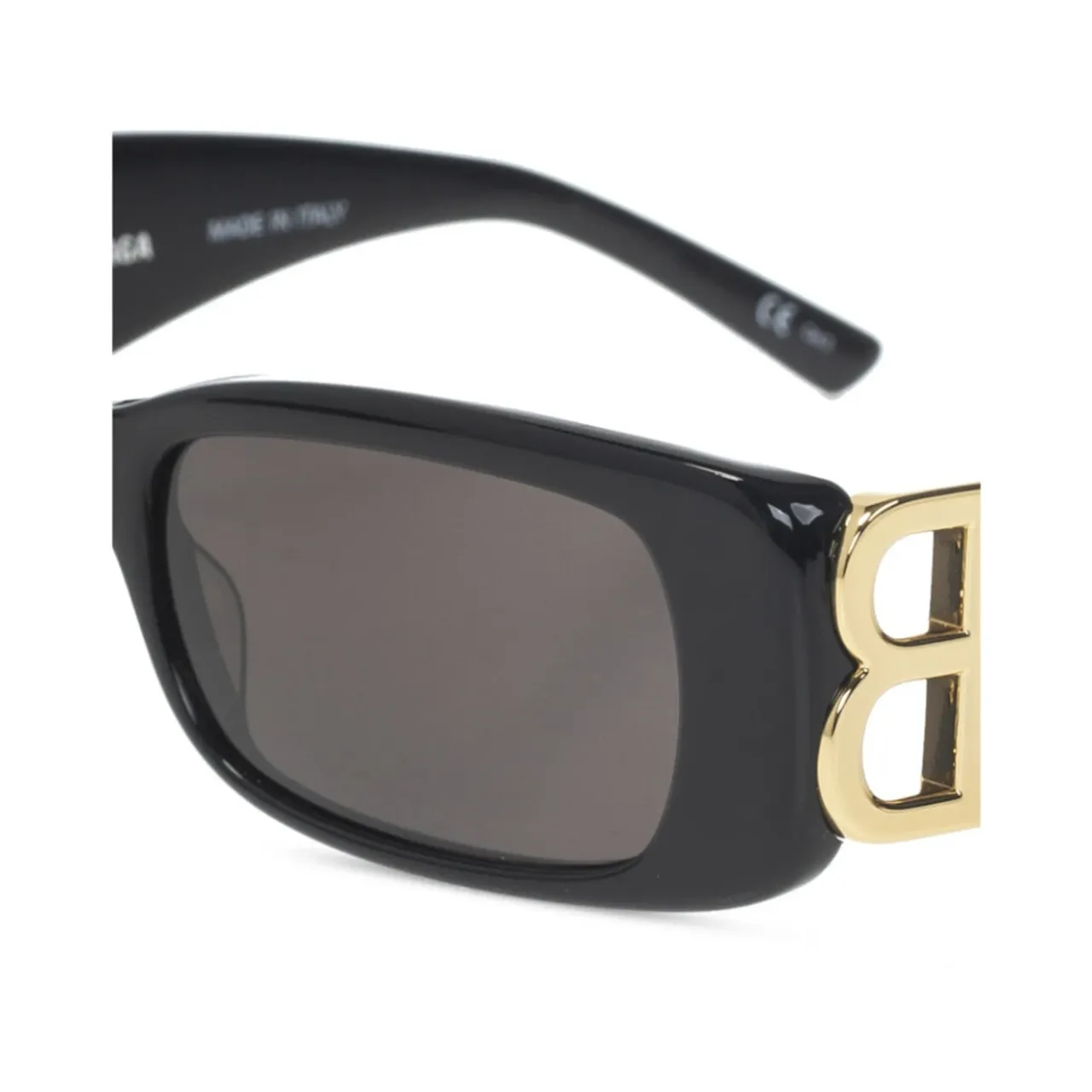 Balenciaga , Dynasty Rectangle Sunglasses ,Black female, Sizes: ONE