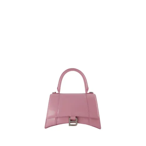 Balenciaga , Hourglass S Bag - Balenciaga - Leather - Powder Pink ,Pink female, Sizes: ONE SIZE