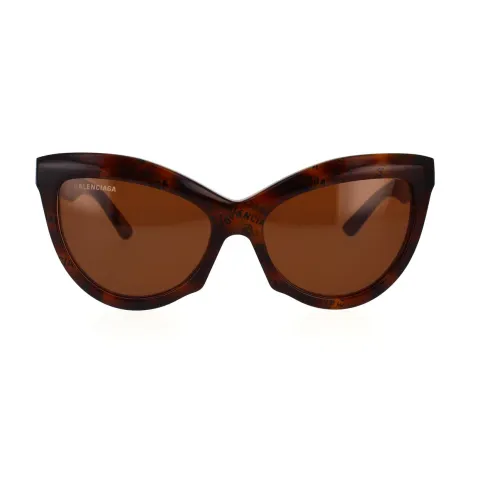Balenciaga , Iconic Cut Concept Sunglasses ,Brown female, Sizes: