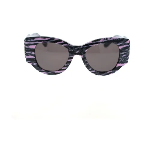 Balenciaga , Innovative Sunglasses with Bold Acetate Frames ,Pink female, Sizes:
