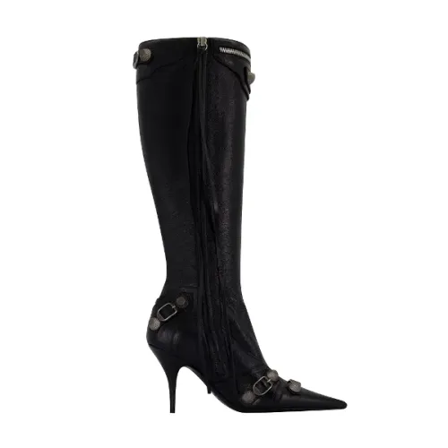 Balenciaga , Leather boots ,Black female, Sizes: