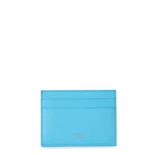 BALENCIAGA Leather Card Holder - Blue