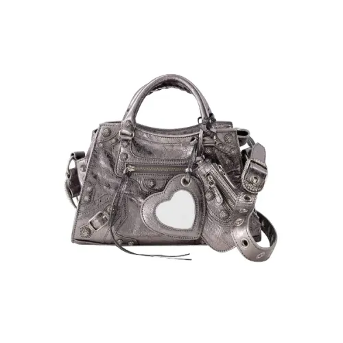 Balenciaga , Leather handbags ,Gray female, Sizes: ONE SIZE