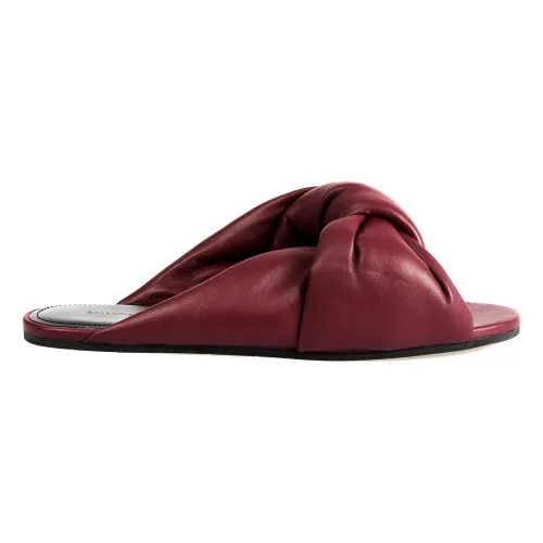 Balenciaga , Leather Sandal ,Purple female, Sizes: