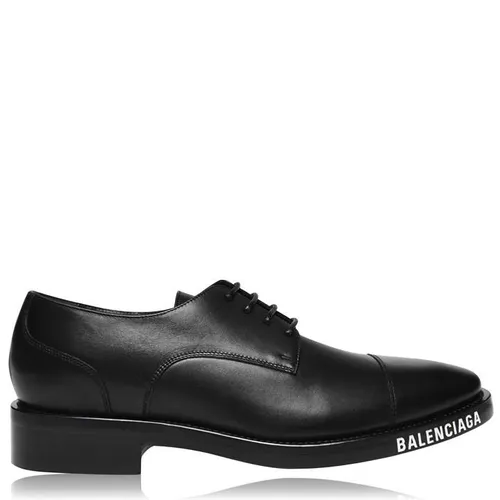 BALENCIAGA Logo Derby Shoes - Black