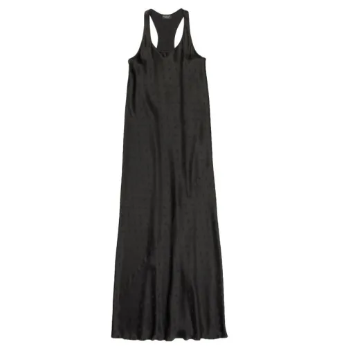 Balenciaga , Logo-Print Evening Dress ,Black female, Sizes: