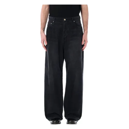 Balenciaga , Mens Clothing Jeans Washed Black Ss24 ,Black male, Sizes: