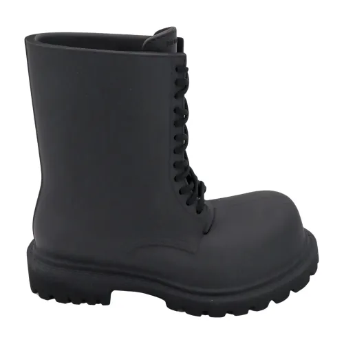 Balenciaga , Mens Shoes Ankle Boots Black Ss24 ,Black male, Sizes: