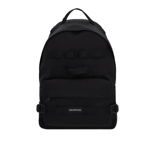 Balenciaga , Nylon Black Backpack ,Black male, Sizes: ONE SIZE