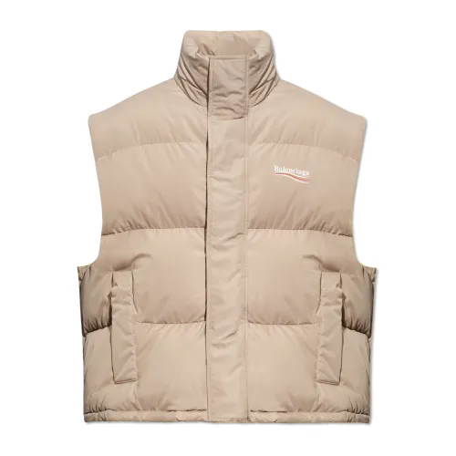 Balenciaga , Oversize quilted jacket ,Beige male, Sizes:
