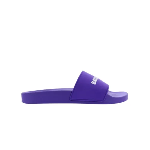 Balenciaga , Purple Logo Pool Slides ,Purple female, Sizes: