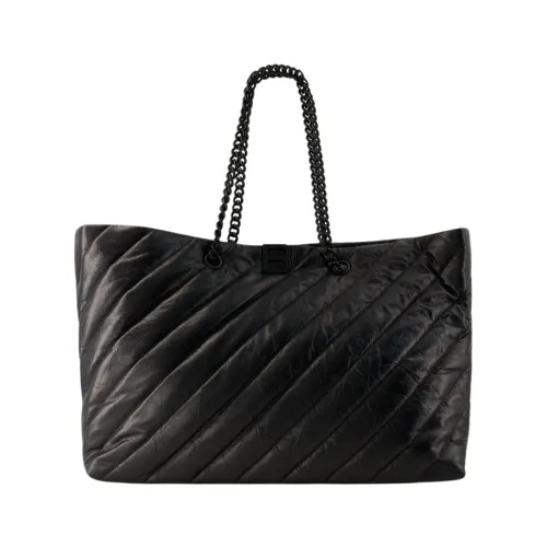 Balenciaga , Quilted Crushed Calf Tote Bag ,Black female, Sizes: ONE SIZE