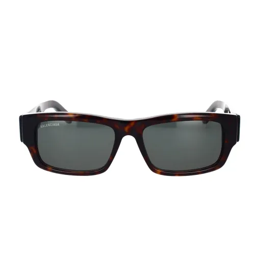 Balenciaga , Rectangular Sunglasses with Maxi Logo ,Brown unisex, Sizes: