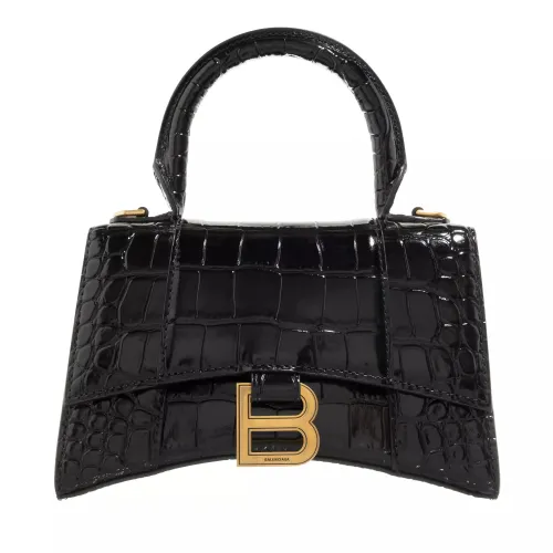 Balenciaga Satchels - Hourglass Top Handle Bag - black - Satchels for ladies