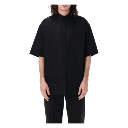 Balenciaga , Short Sleeve Shirts ,Black male, Sizes: