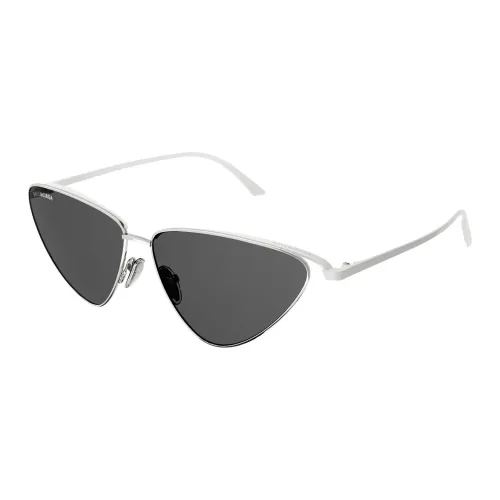 Balenciaga , Silver/Grey Sunglasses ,Gray female, Sizes: