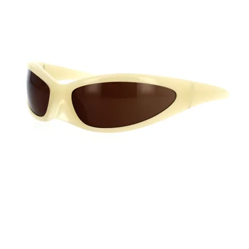 Balenciaga , Skin Cat Sunglasses Bb0251S 003 ,Yellow unisex, Sizes: ONE