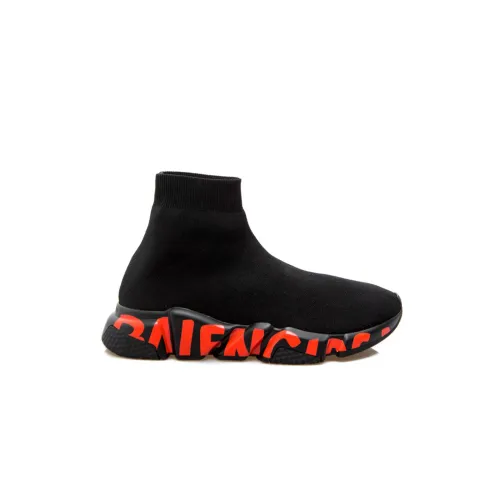 Balenciaga , Speed Trainers Graffiti Sneakers ,Black male, Sizes: