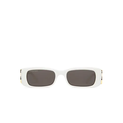 Balenciaga , Square Sunglasses with 100% UV Protection ,White unisex, Sizes: