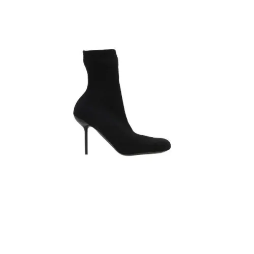 Balenciaga , Stretch Knit Stiletto Boots Black ,Black female, Sizes: