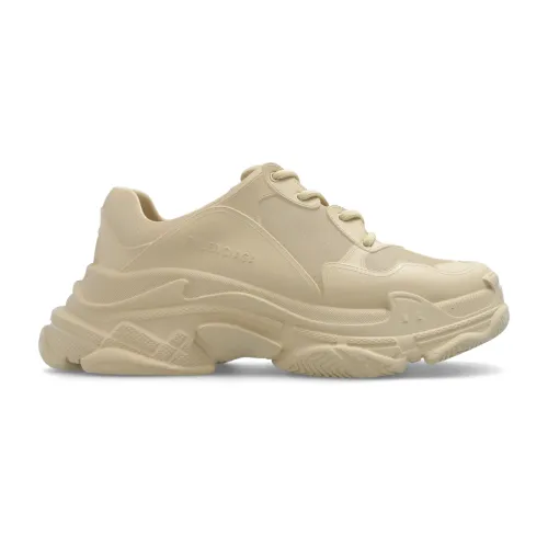 Balenciaga , ‘Triple S’ lace-up sneakers ,Beige female, Sizes:
