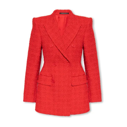 Balenciaga , Tweed blazer ,Red female, Sizes: