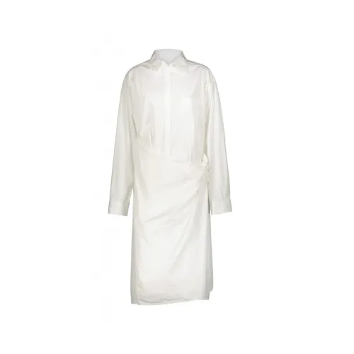 Balenciaga , White Wrap Short Dress ,White female, Sizes: