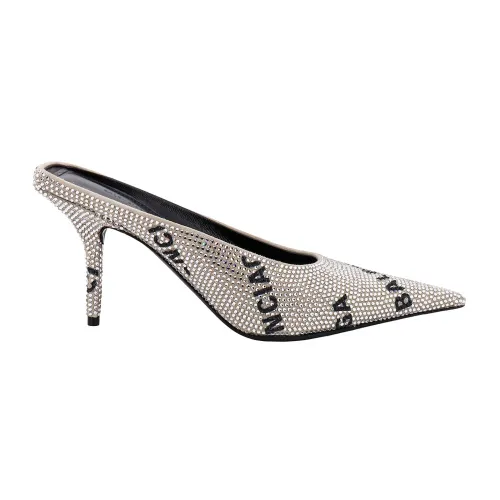 Balenciaga , Women`s Shoes Sandals Silver Aw23 ,Gray female, Sizes: