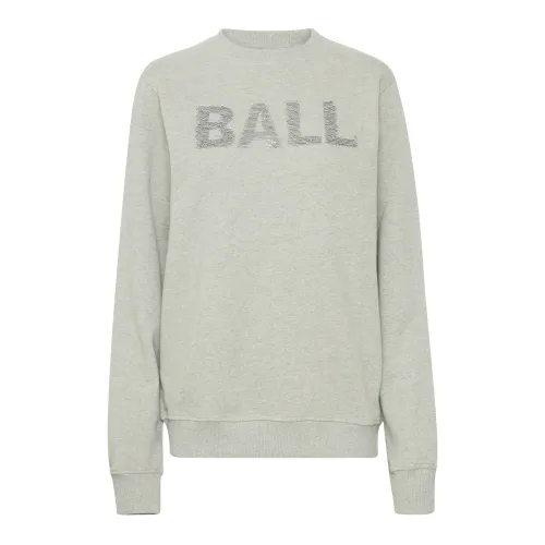 Ball , Grey Sweatshirt D. Hampton Sw ,Gray female, Sizes: