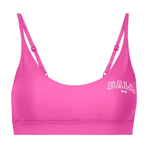 Ball , Sport Top Bright Pink Adjustable Straps ,Pink female, Sizes: