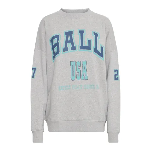 Ball , Sweatshirts ,Gray female, Sizes: