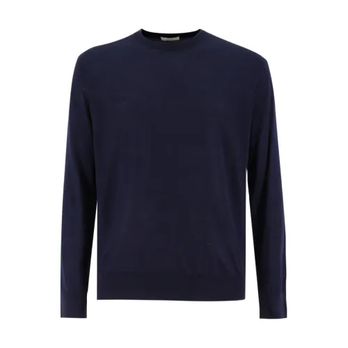 Ballantyne , Men&39 Wool Crew Neck Sweater ,Blue male, Sizes: