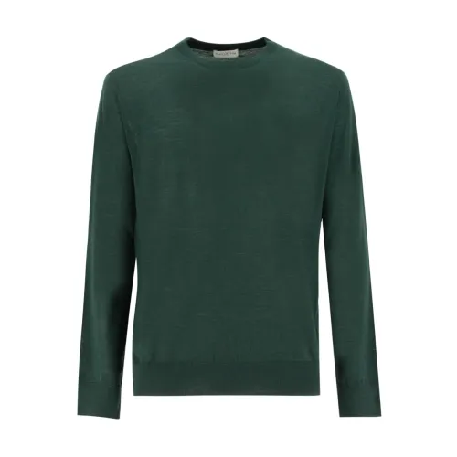 Ballantyne , Men&39 Wool Crew Neck Sweater ,Green male, Sizes: