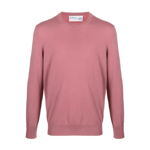 Ballantyne , Pink Cashmere Sweater with Creweck ,Pink male, Sizes: