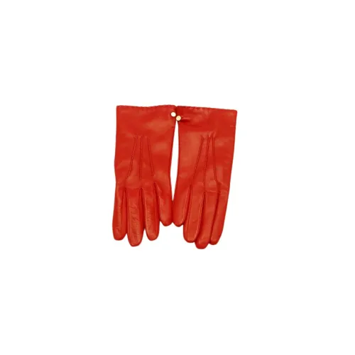 Ballin Amsterdam , Women leather gloves ,Red female, Sizes: