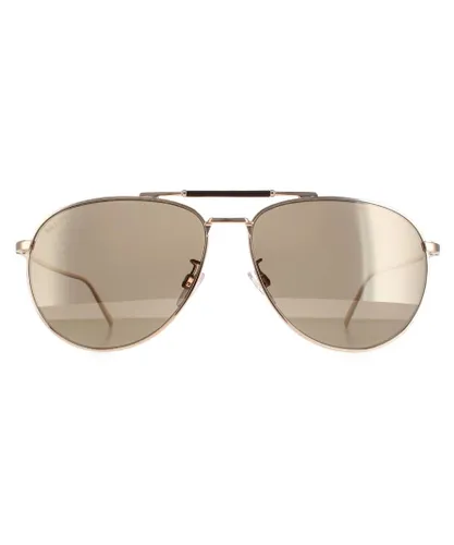 Bally Aviator Mens Cooper Gold Mirrored BY0038-D - Brown Metal (archived) - One